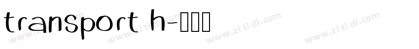 transport h字体转换
